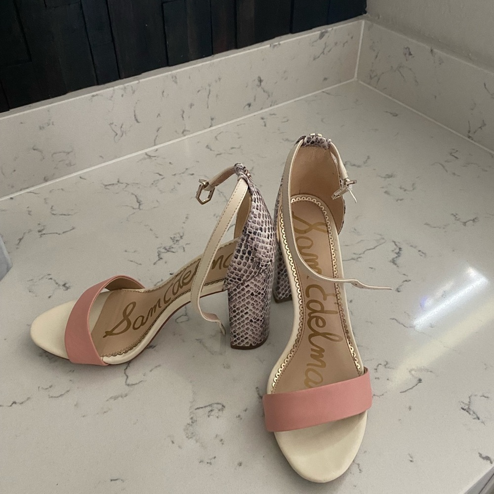 Sam Edelman Yaro Heel size 8 pink / snake
